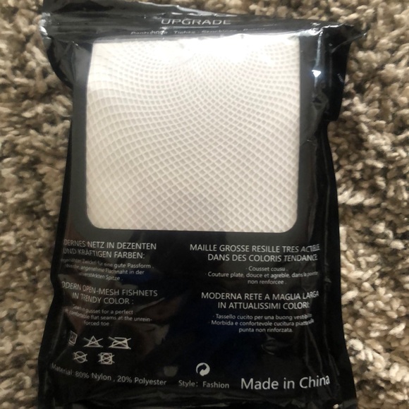 NEW FISHNET HIGH WAISTED STOCKINGS IN WHITE! - Picture 4 of 4